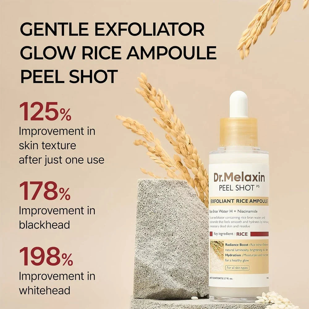 Dr.Melaxin Peel Shot Exfoliant White Rice Ampoule 80ml